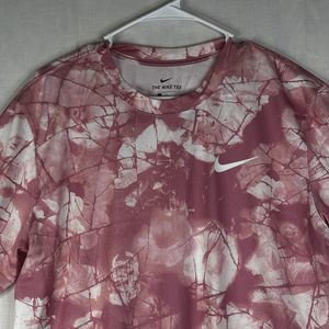 Nike Shirt Men’s‎ Large Dri-FIT Legend Pink Cracked All Over Print  DR7545-698